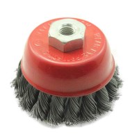 3 inch Cleaning Polishing Abrasive Twisted Steel Wheel Cup Wire Brush