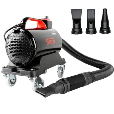 SGCB Air Cannon Blower Car Wash Air Dryer Kit Double Temp Modes with 3 Nozzles & 10Ft Expandable Hose